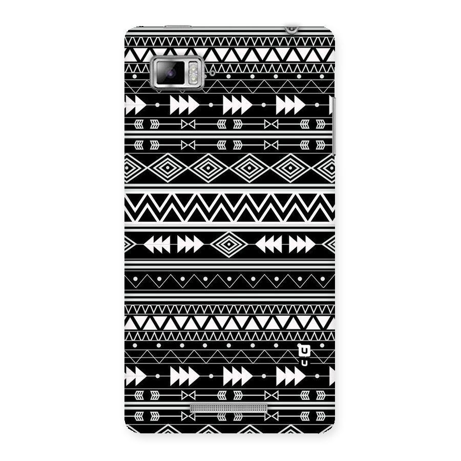 Black Aztec Creativity Back Case for Lenovo Vibe Z K910