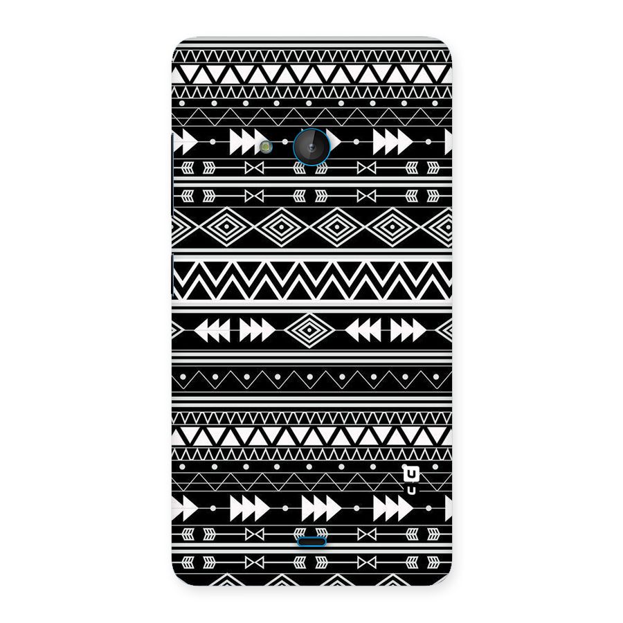 Black Aztec Creativity Back Case for Lumia 540