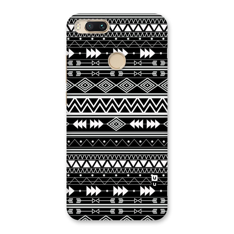 Black Aztec Creativity Back Case for Mi A1