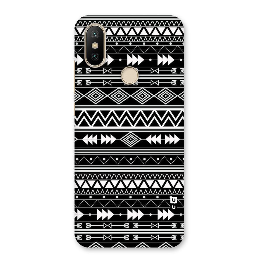 Black Aztec Creativity Back Case for Mi A2