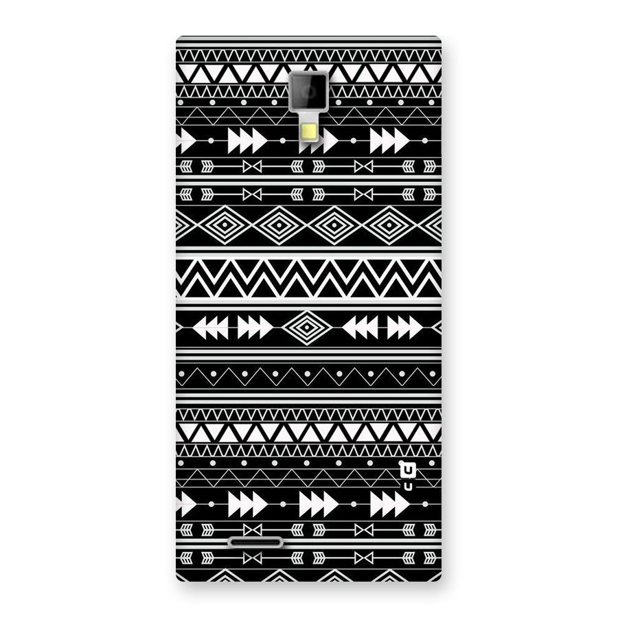 Black Aztec Creativity Back Case for Micromax Canvas Xpress A99