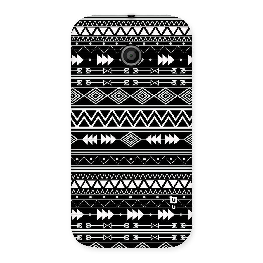 Black Aztec Creativity Back Case for Moto E