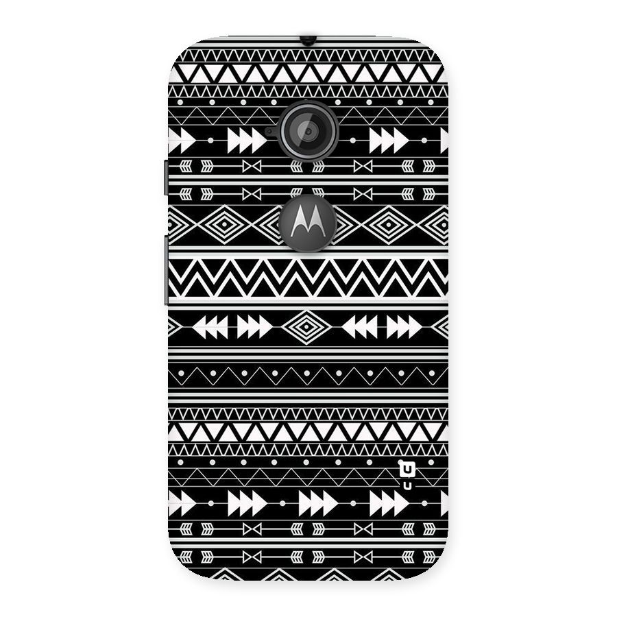 Black Aztec Creativity Back Case for Moto E 2nd Gen