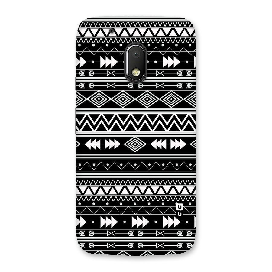 Black Aztec Creativity Back Case for Moto G4 Play