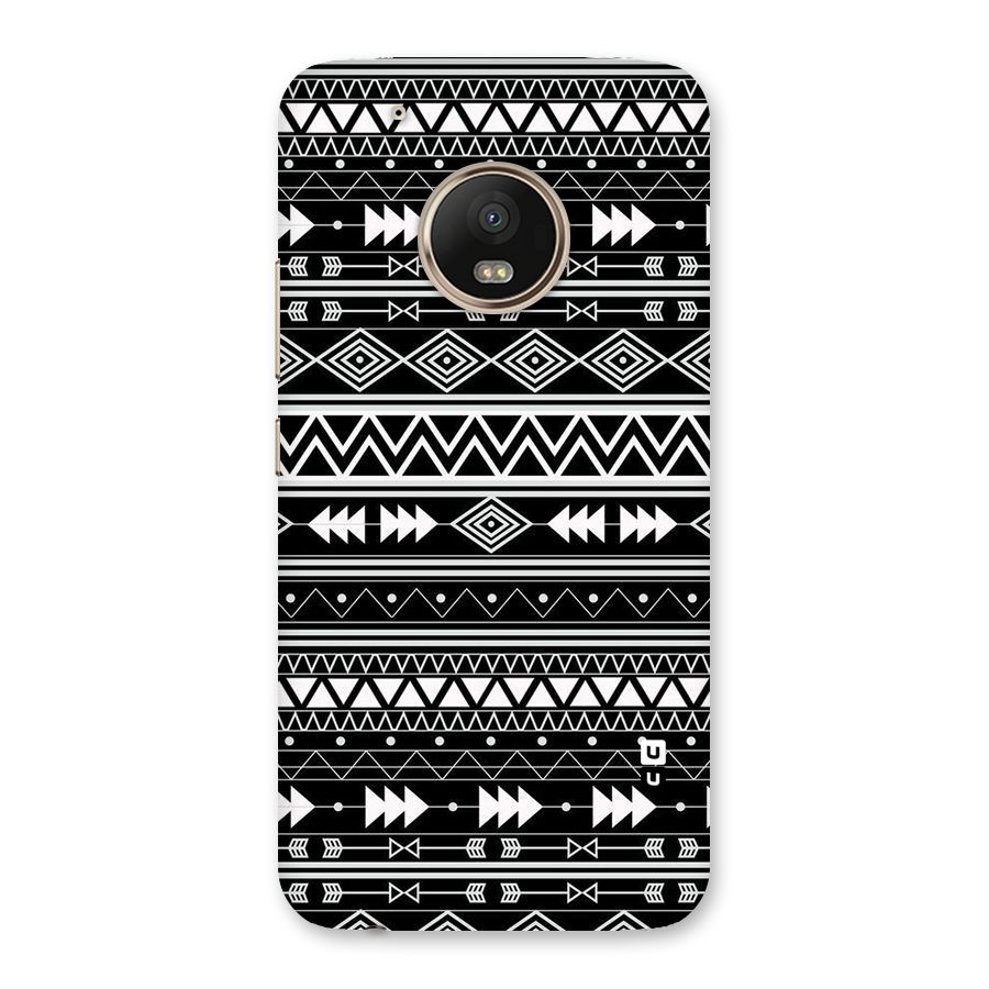 Black Aztec Creativity Back Case for Moto G5 Plus