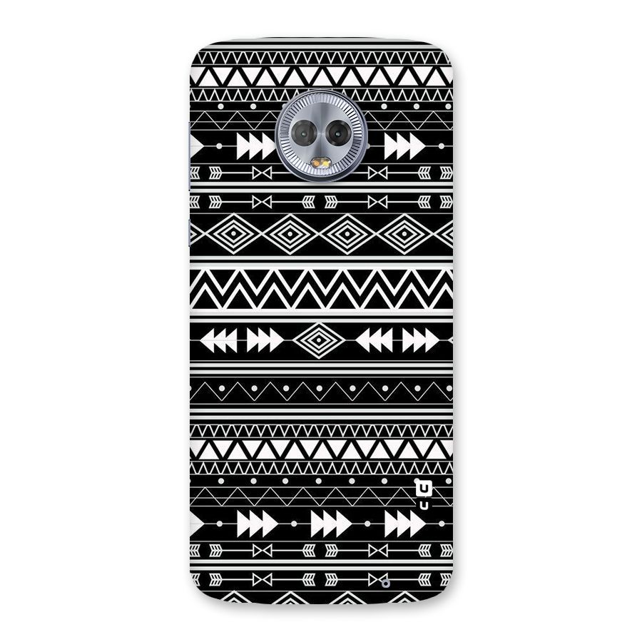 Black Aztec Creativity Back Case for Moto G6 Plus