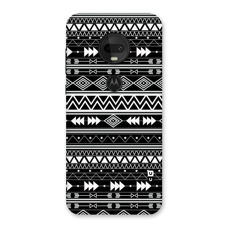Black Aztec Creativity Back Case for Moto G7