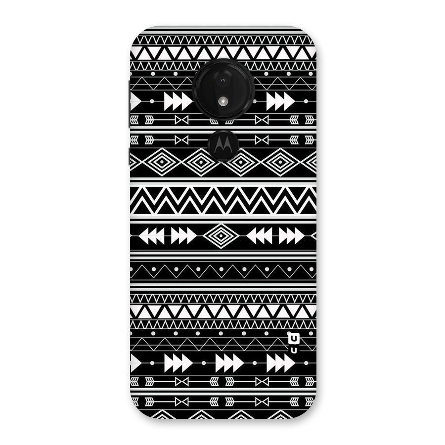 Black Aztec Creativity Back Case for Moto G7 Power