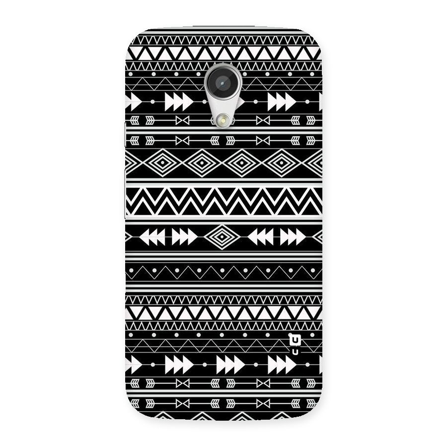 Black Aztec Creativity Back Case for Moto G 2nd Gen