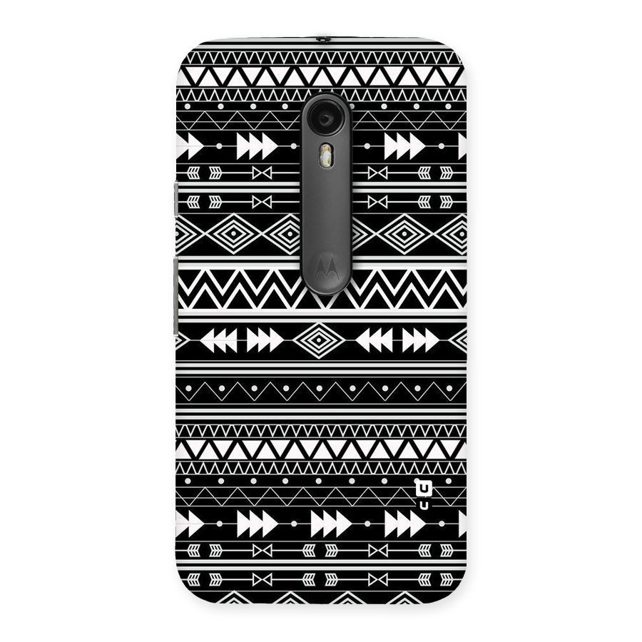 Black Aztec Creativity Back Case for Moto G Turbo