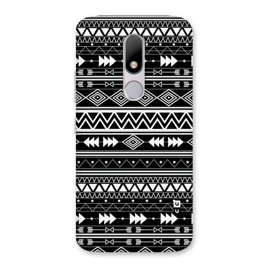 Black Aztec Creativity Back Case for Moto M