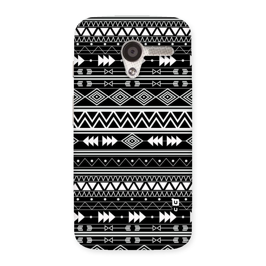 Black Aztec Creativity Back Case for Moto X