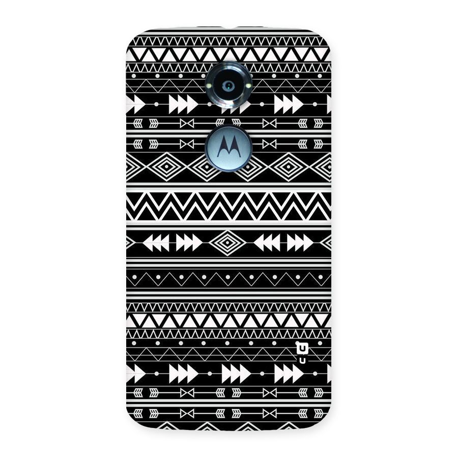 Black Aztec Creativity Back Case for Moto X 2nd Gen
