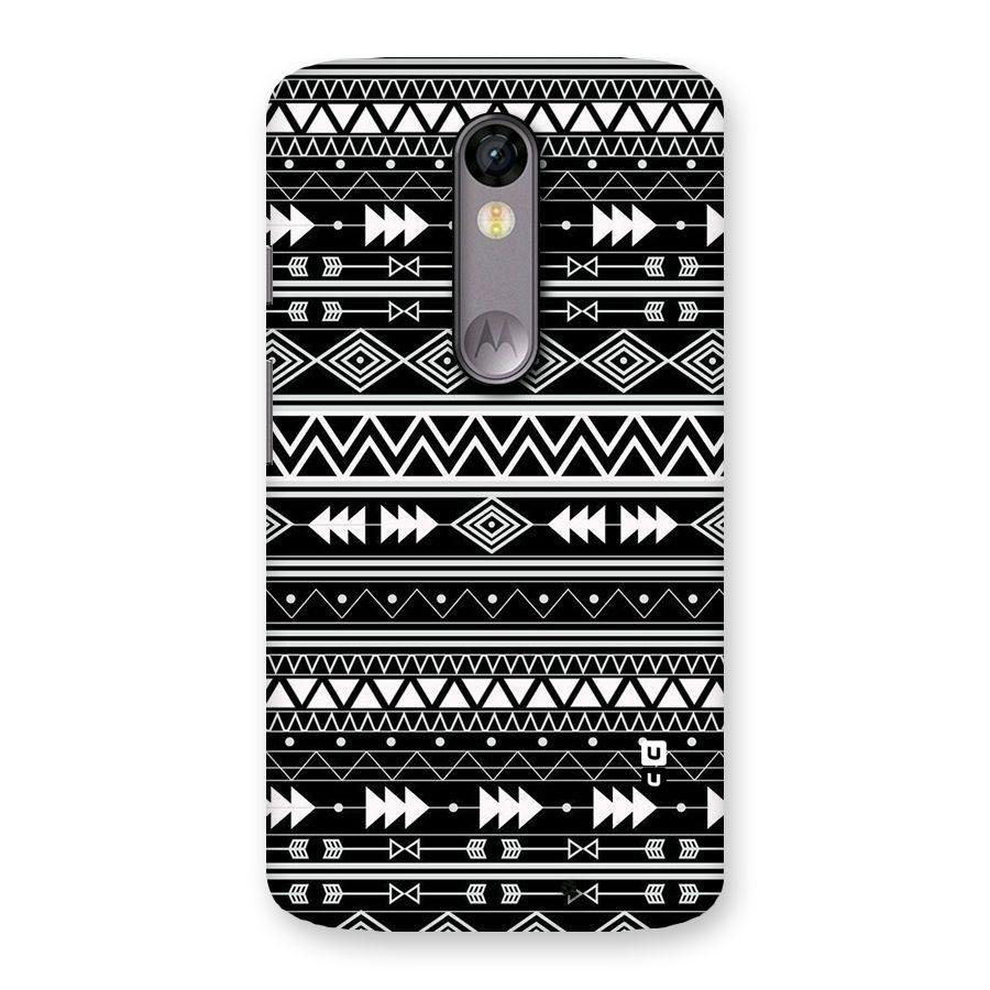 Black Aztec Creativity Back Case for Moto X Force