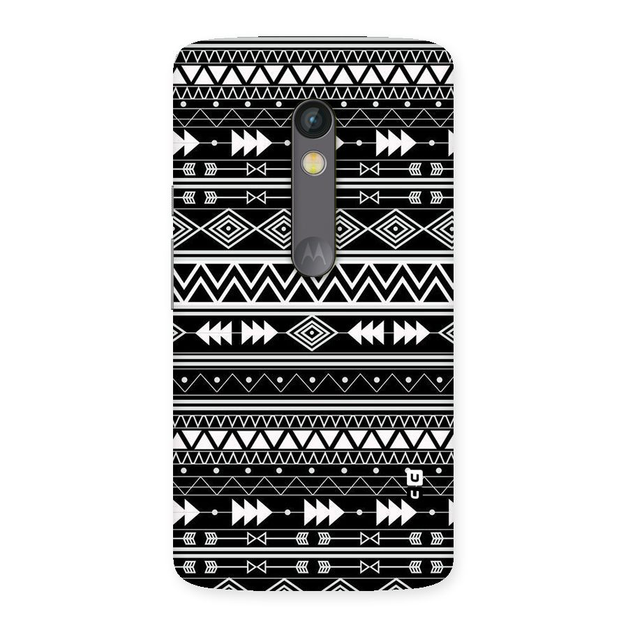 Black Aztec Creativity Back Case for Moto X Play
