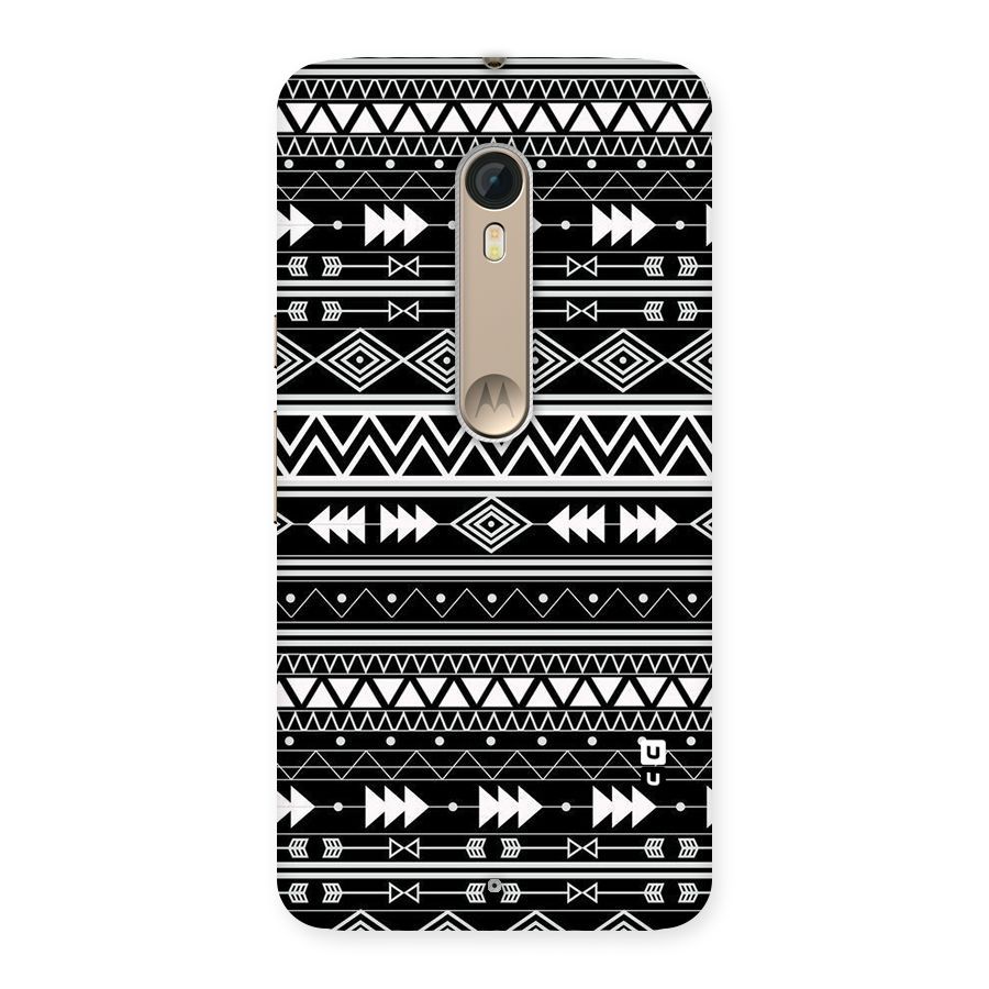 Black Aztec Creativity Back Case for Motorola Moto X Style