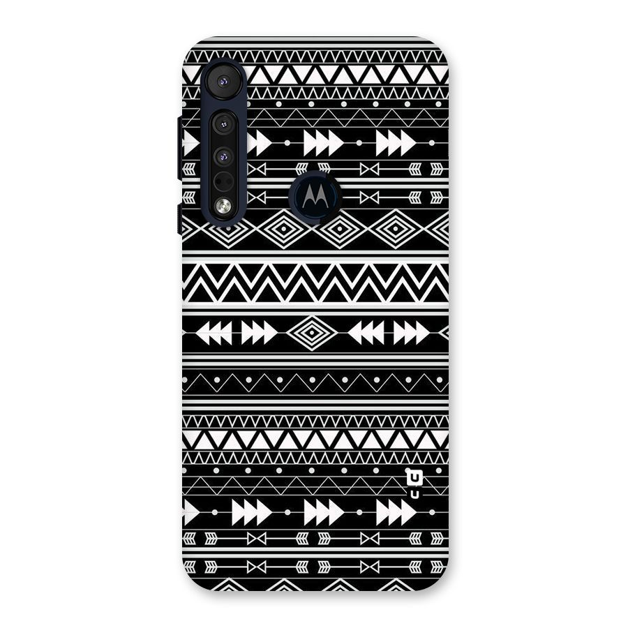 Black Aztec Creativity Back Case for Motorola One Macro