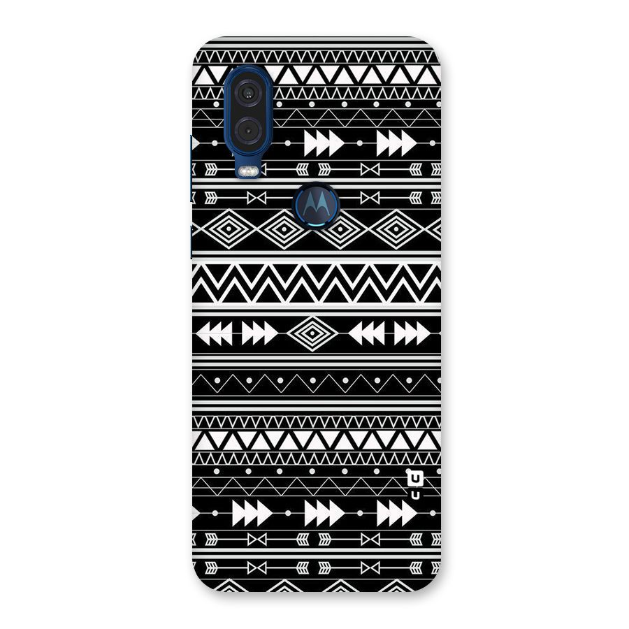 Black Aztec Creativity Back Case for Motorola One Vision