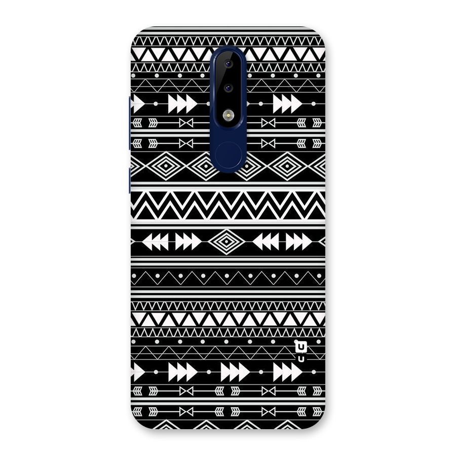 Black Aztec Creativity Back Case for Nokia 5.1 Plus