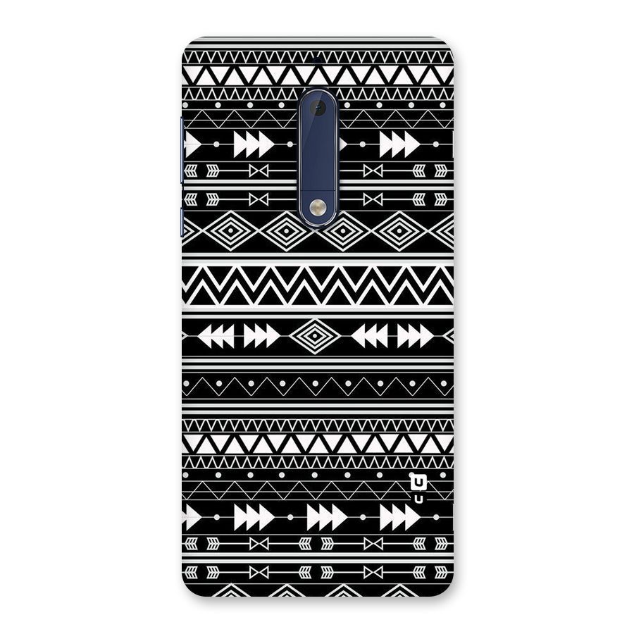 Black Aztec Creativity Back Case for Nokia 5