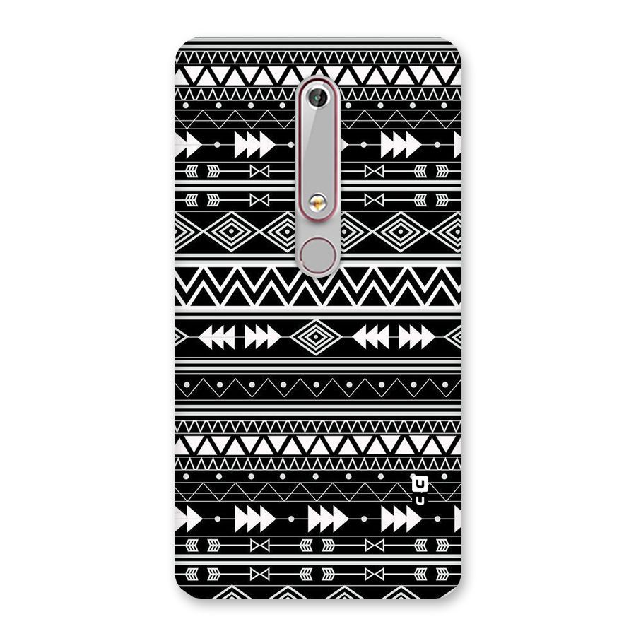 Black Aztec Creativity Back Case for Nokia 6.1