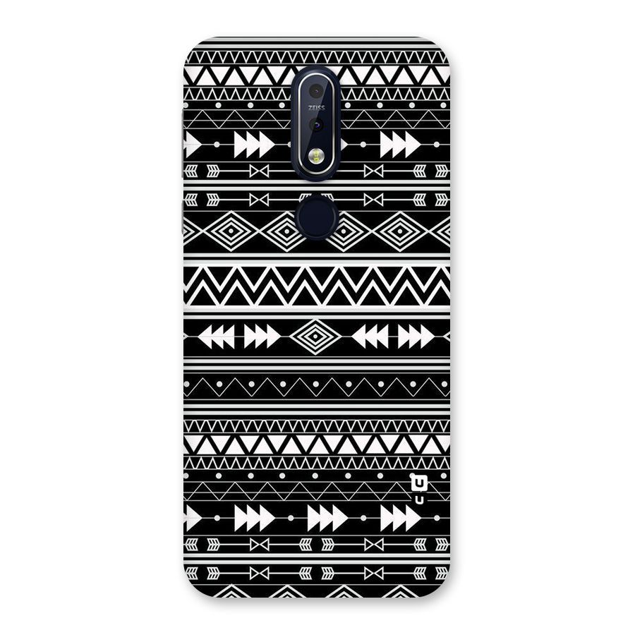 Black Aztec Creativity Back Case for Nokia 7.1
