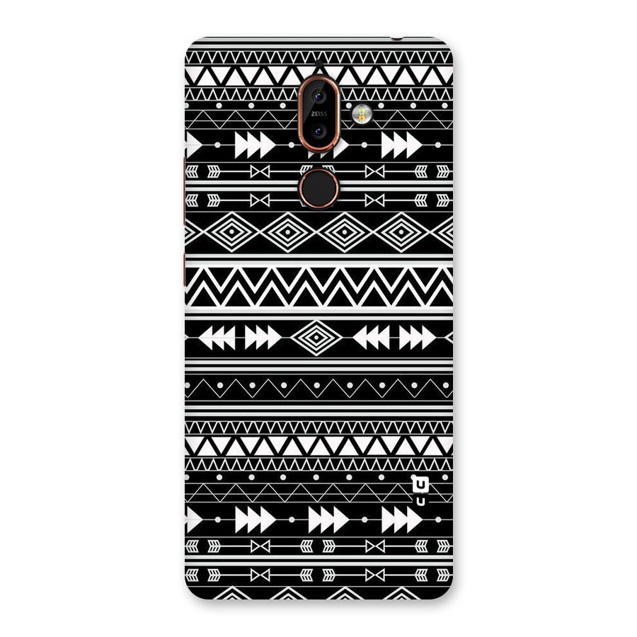 Black Aztec Creativity Back Case for Nokia 7 Plus