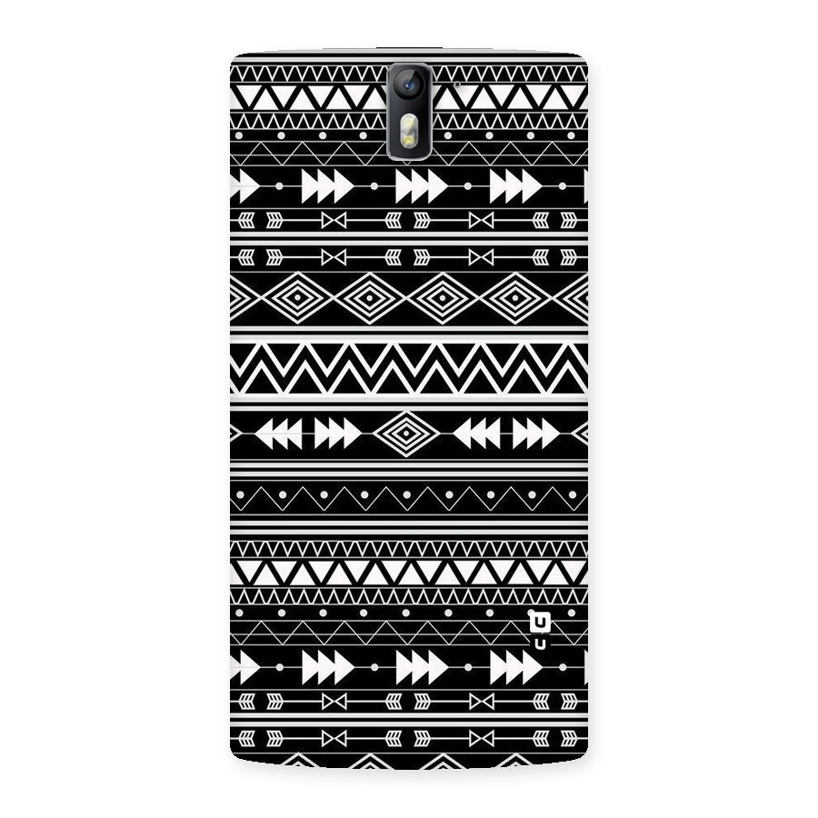 Black Aztec Creativity Back Case for One Plus One