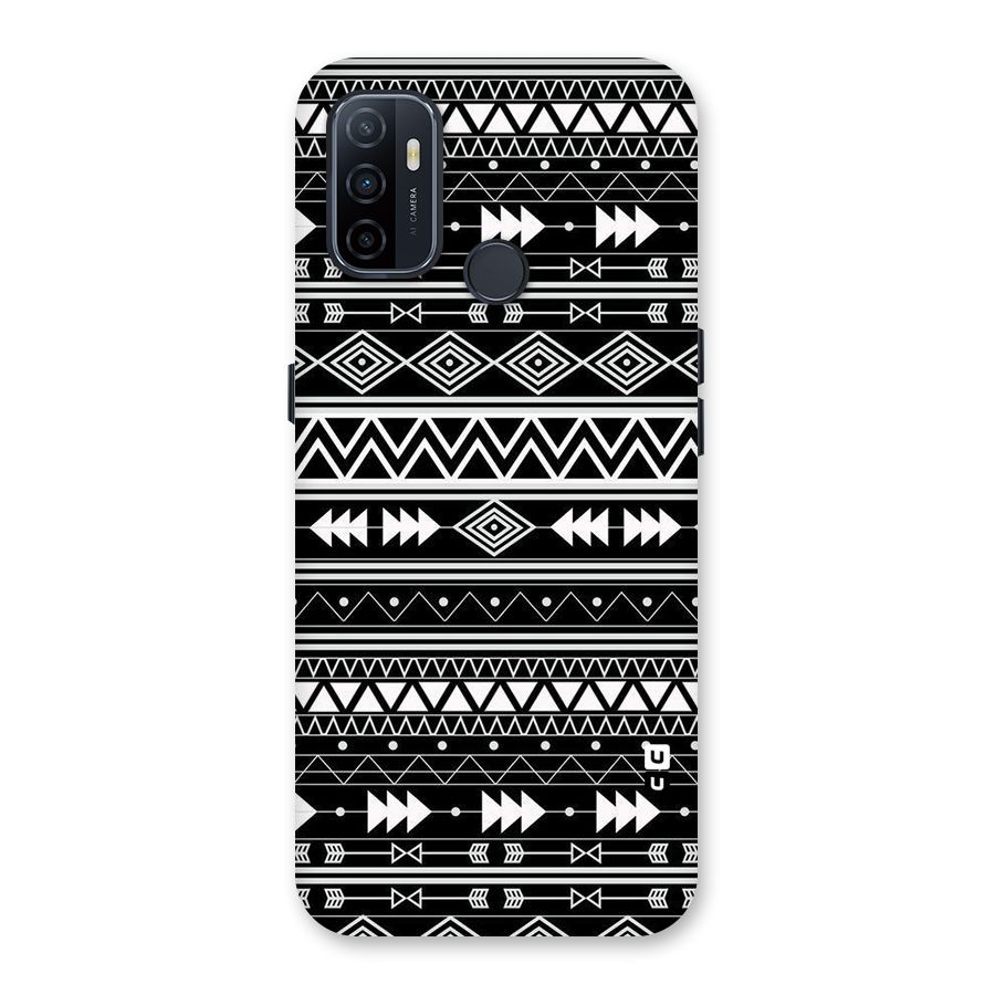 Black Aztec Creativity Back Case for Oppo A32