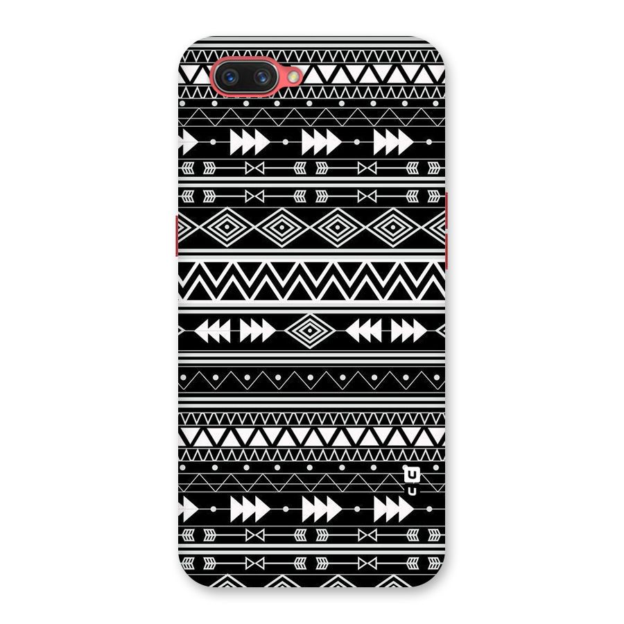 Black Aztec Creativity Back Case for Oppo A3s
