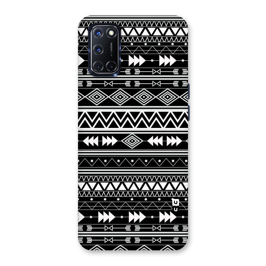 Black Aztec Creativity Back Case for Oppo A52
