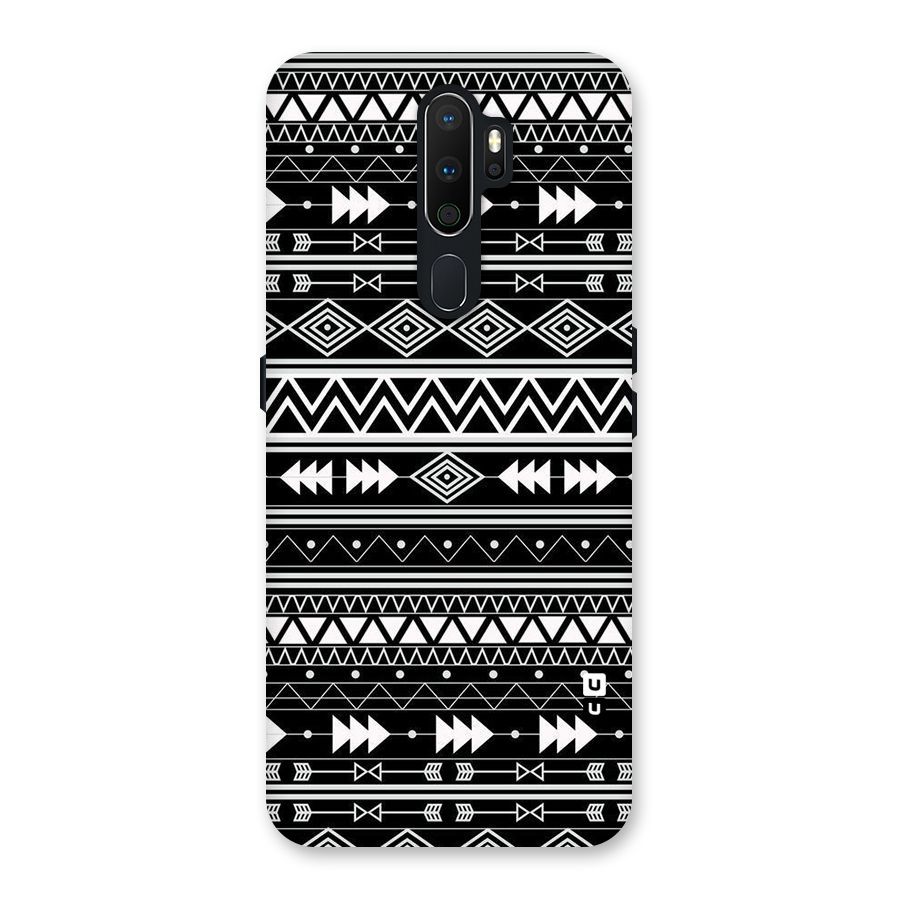 Black Aztec Creativity Back Case for Oppo A5 (2020)