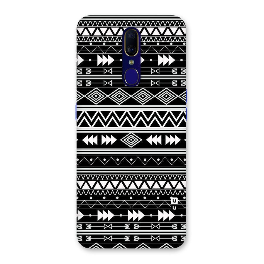Black Aztec Creativity Back Case for Oppo A9