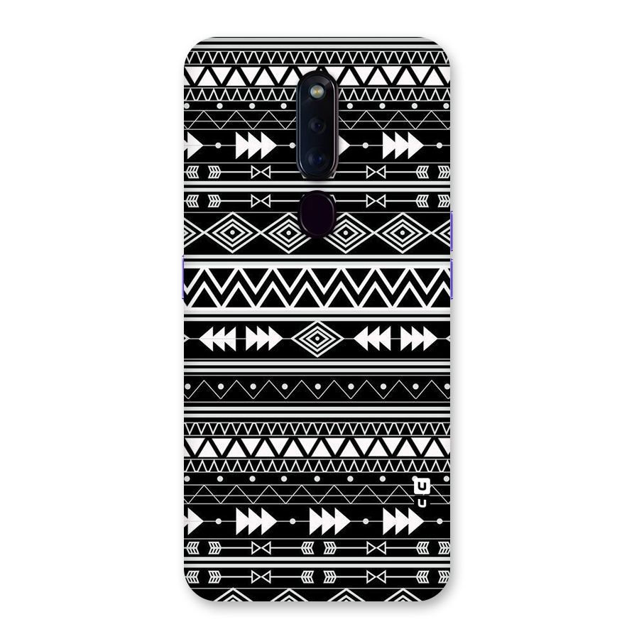 Black Aztec Creativity Back Case for Oppo F11 Pro