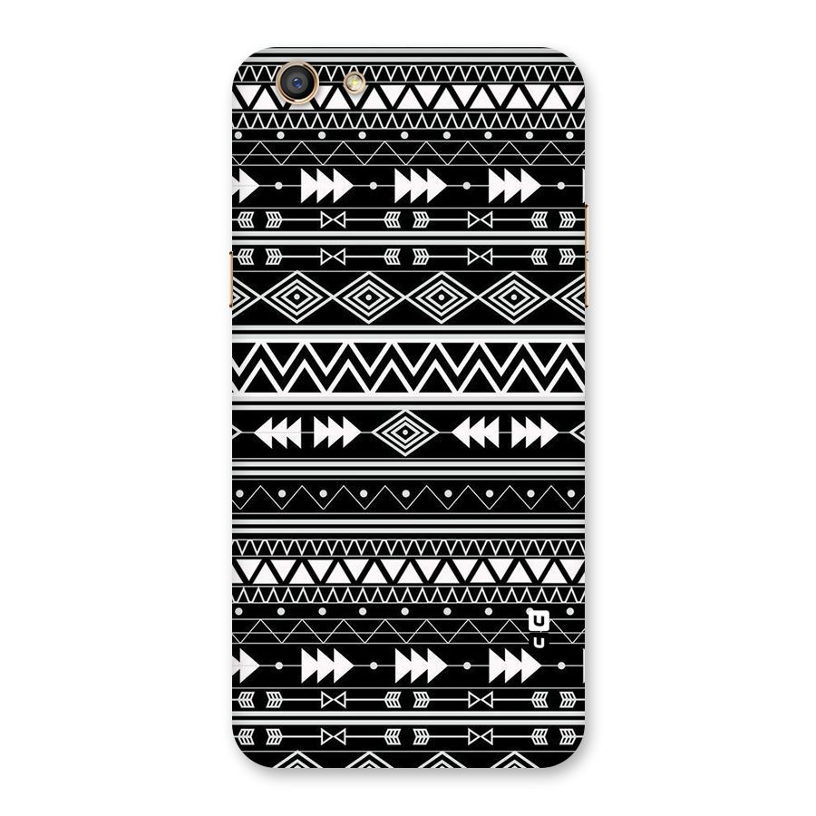 Black Aztec Creativity Back Case for Oppo F3