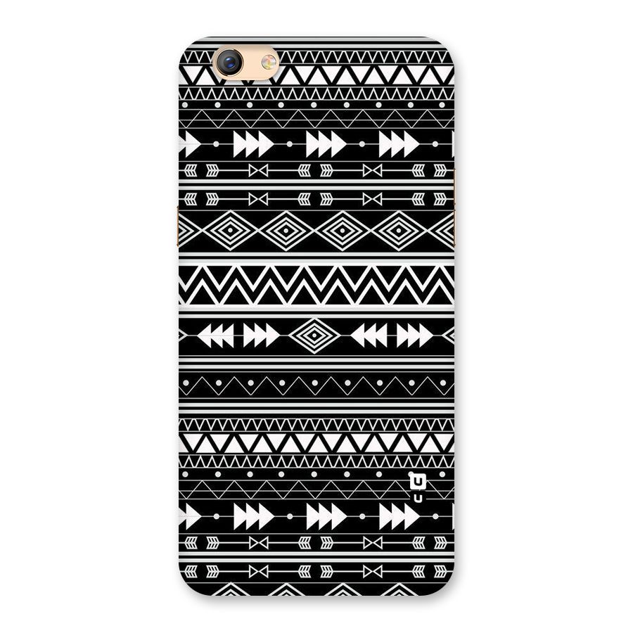 Black Aztec Creativity Back Case for Oppo F3 Plus