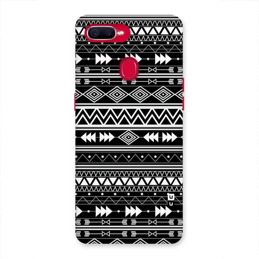 Black Aztec Creativity Back Case for Oppo F9 Pro