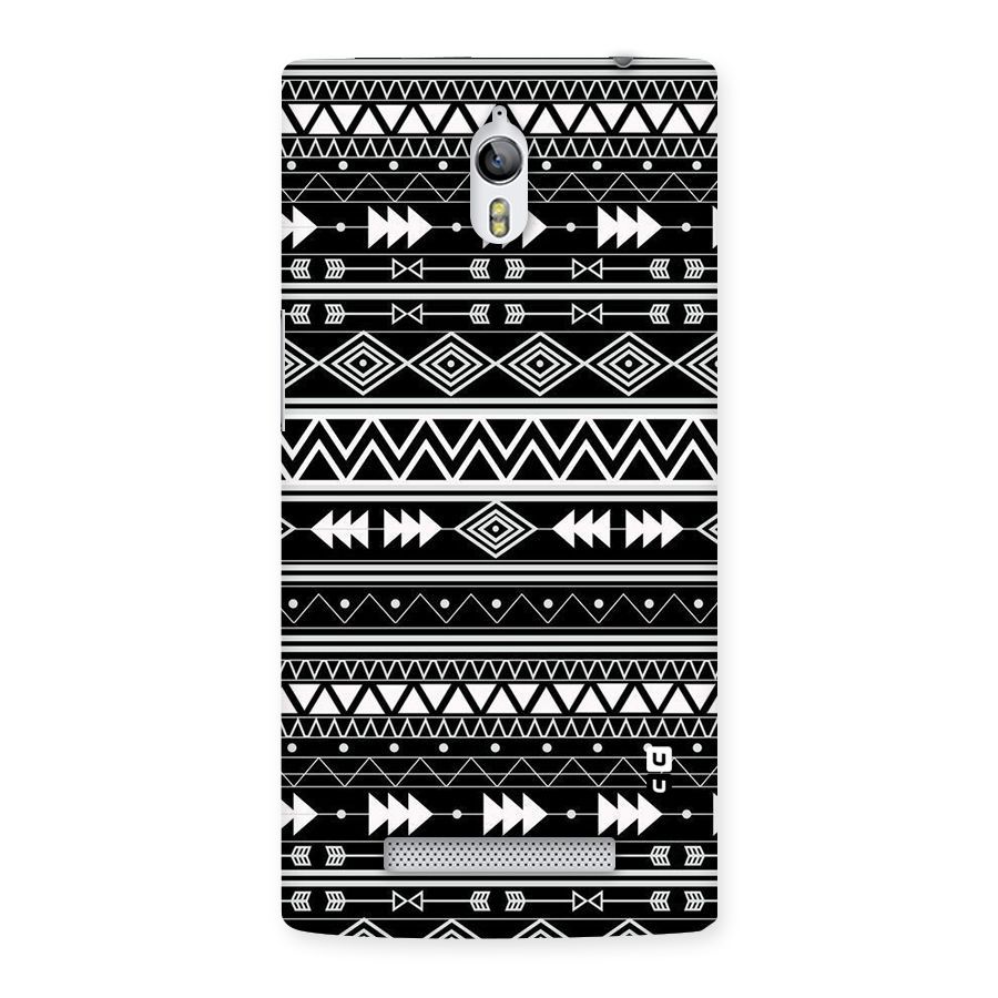 Black Aztec Creativity Back Case for Oppo Find 7