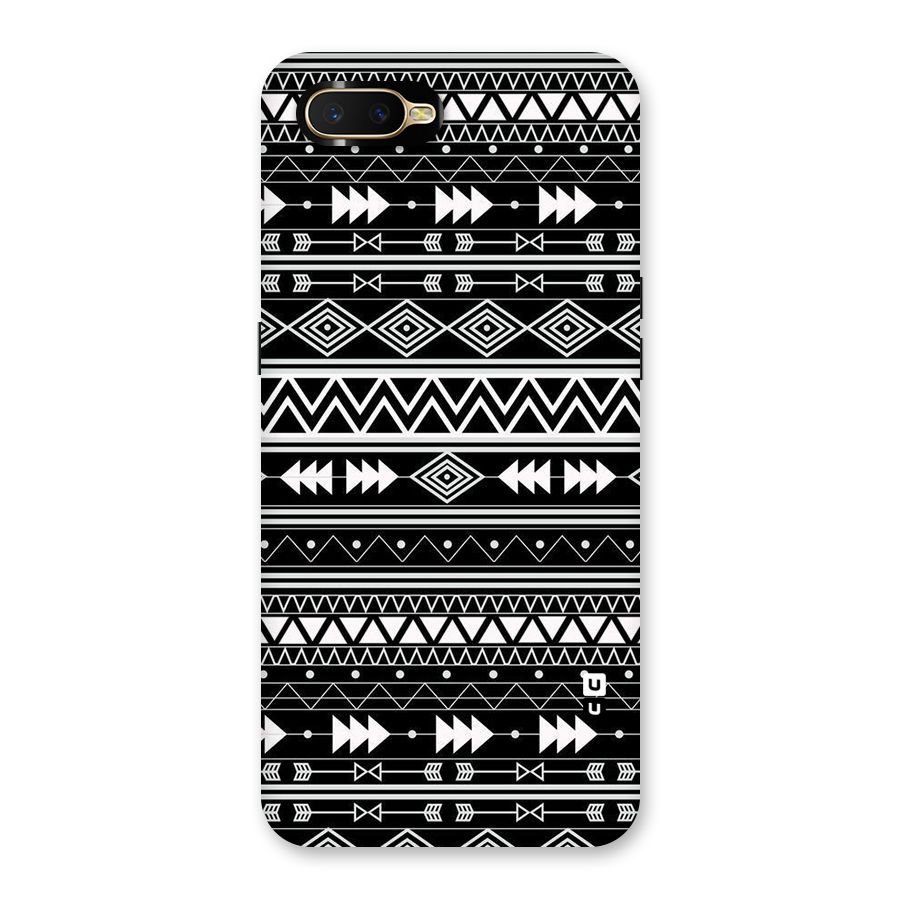 Black Aztec Creativity Back Case for Oppo K1
