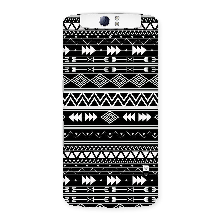 Black Aztec Creativity Back Case for Oppo N1