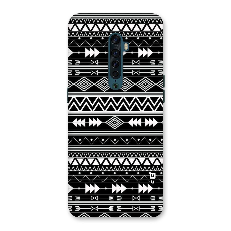 Black Aztec Creativity Back Case for Oppo Reno2