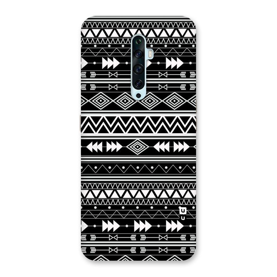 Black Aztec Creativity Back Case for Oppo Reno2 Z