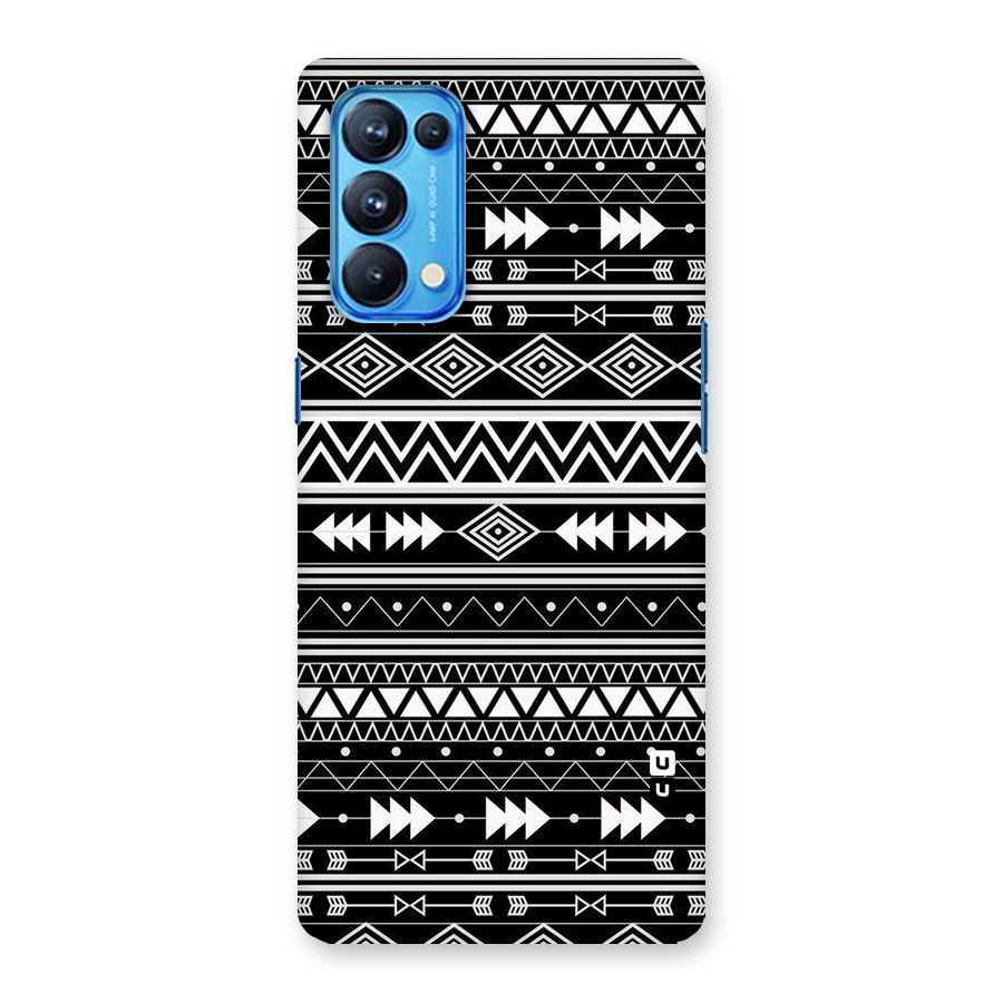 Black Aztec Creativity Back Case for Oppo Reno5 Pro 5G