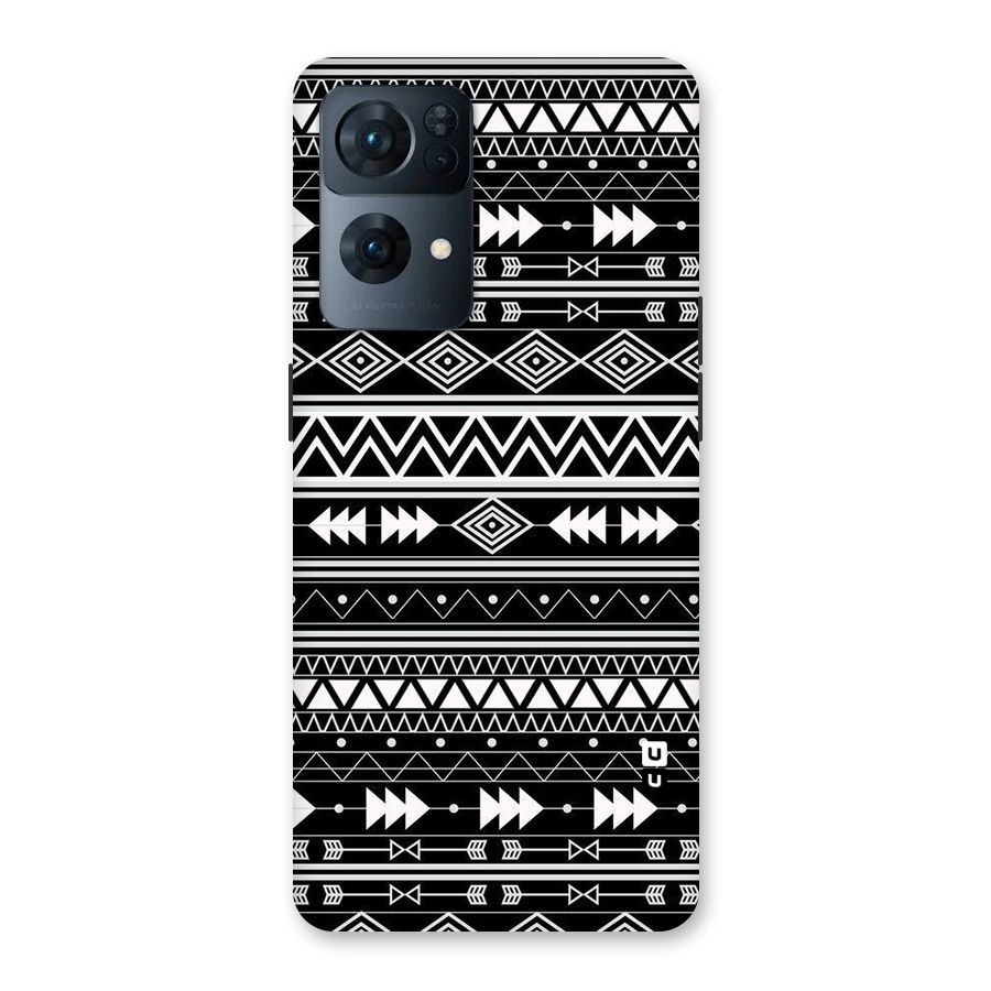 Black Aztec Creativity Back Case for Oppo Reno7 Pro 5G