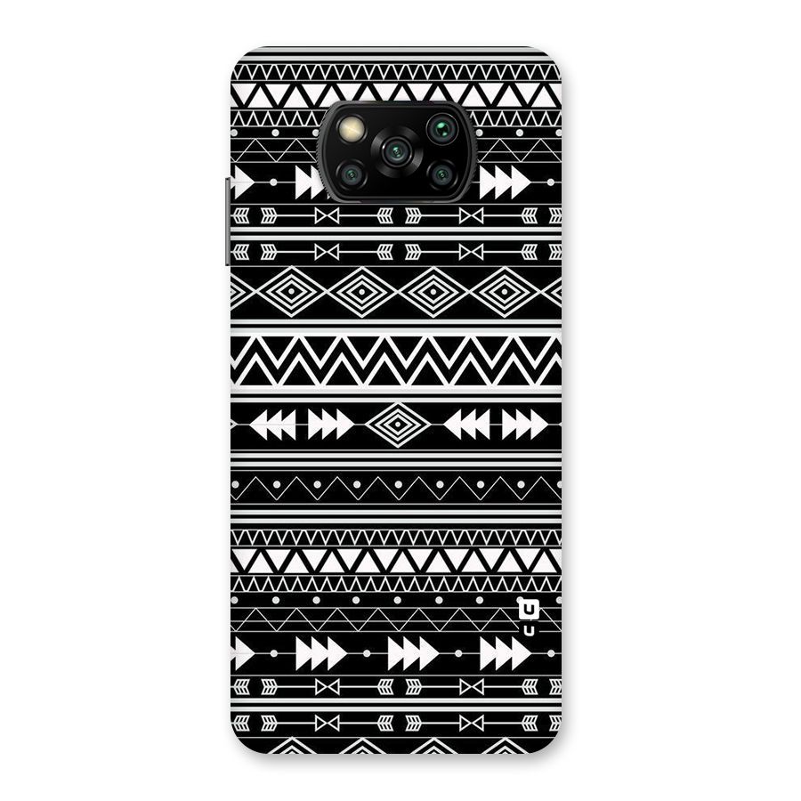 Black Aztec Creativity Back Case for Poco X3
