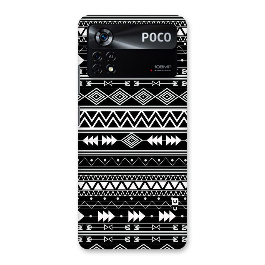 Black Aztec Creativity Back Case for Poco X4 Pro 5G