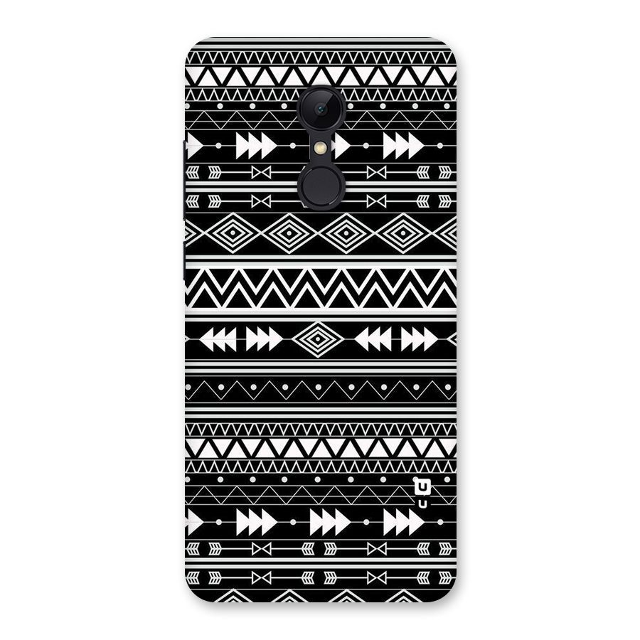 Black Aztec Creativity Back Case for Redmi 5