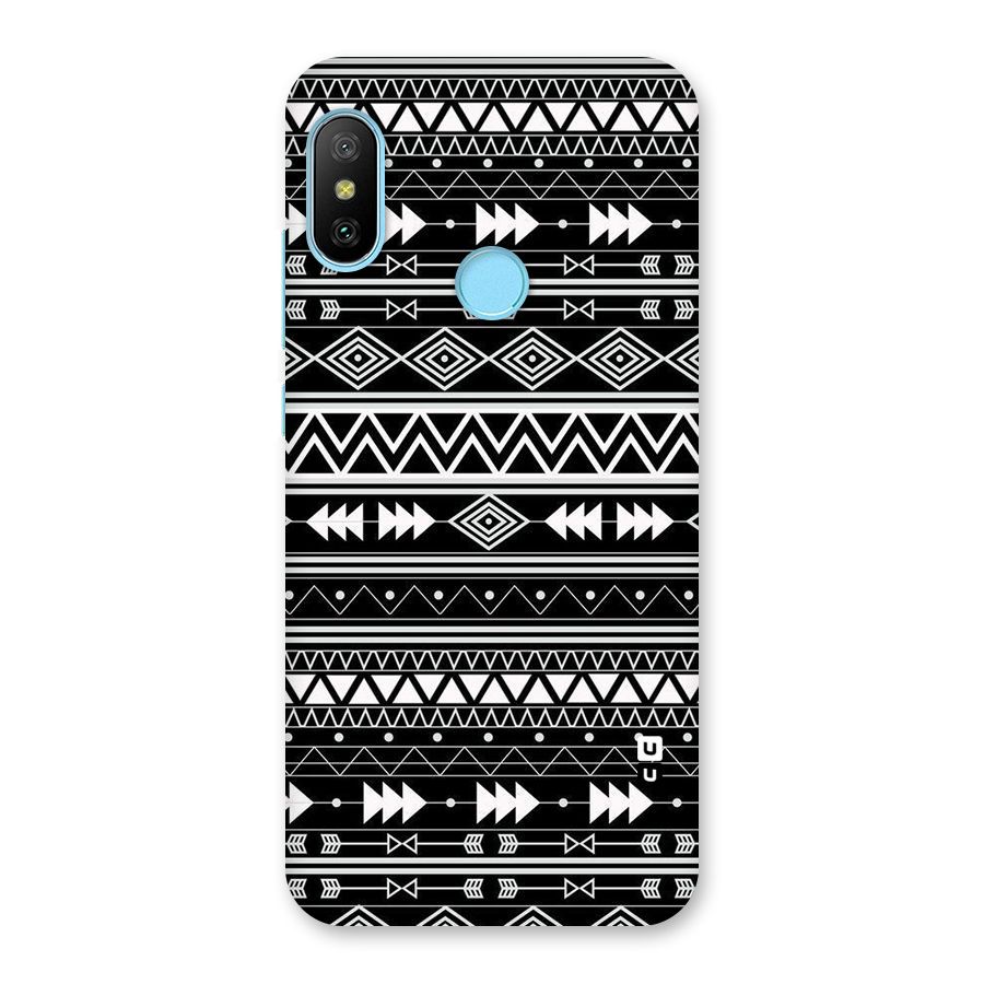 Black Aztec Creativity Back Case for Redmi 6 Pro