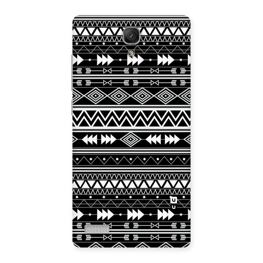Black Aztec Creativity Back Case for Redmi Note Prime