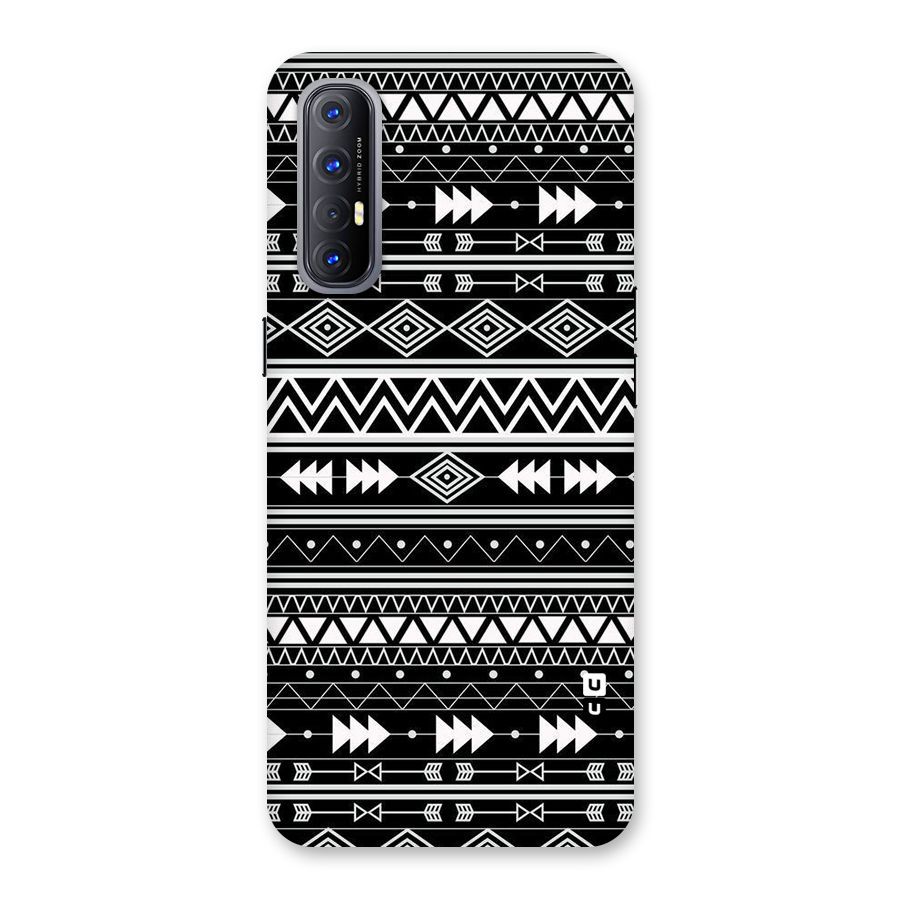 Black Aztec Creativity Back Case for Reno3 Pro